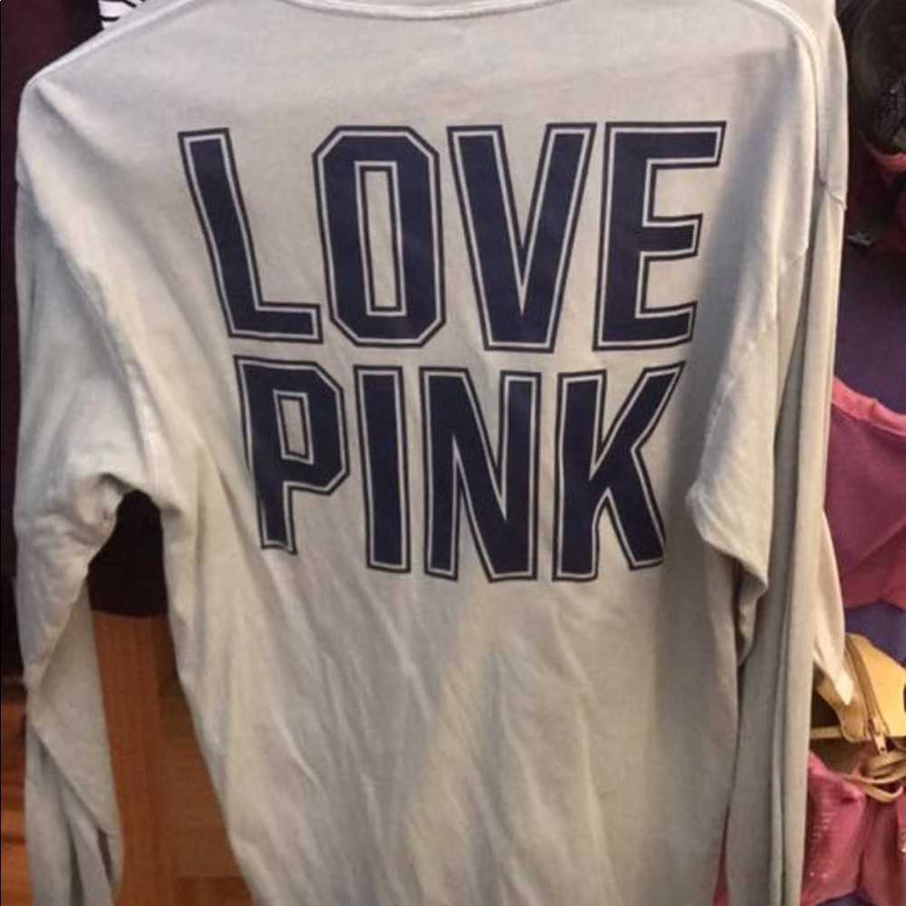 Grey and dark blue PINK VS long sleeve